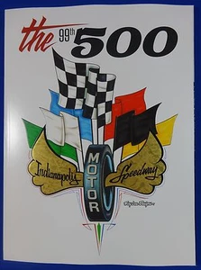 2015 Indianapolis 500 99th Runing Program w/ Starting Up Corvette Montoya Penske - Picture 1 of 12