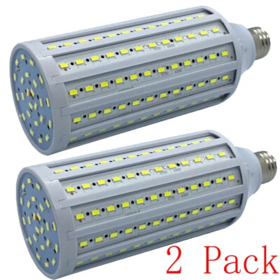 2x Super Bright 300W Eq LED Bulb 50W 168-Chip Corn Light E26 6000K Cool Daylight - Image 1 of 4