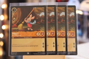 Disney Lorcana Play Set - Piglet Very Small Animal - 18/204 NM+ NON-Foil x4 - Picture 1 of 1
