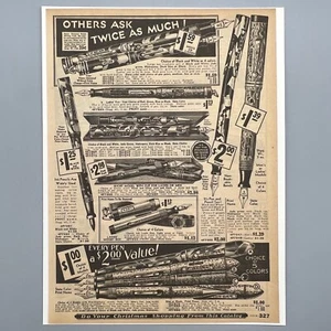 1931 BAKELITE FOUNTAIN PENS & DESK SETS Everyday Depression-Era SEARS Print Ad - Picture 1 of 2