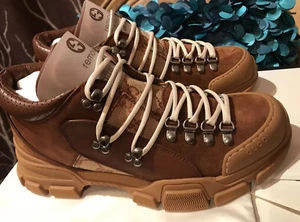 ¡LO ÚLTIMO!*! NUEVAS BOTAS DE ZAPATOS GUCCI FLASHTREK GG GUCCISSIMA 8 G/US 8.5 - Imagen 1 de 12