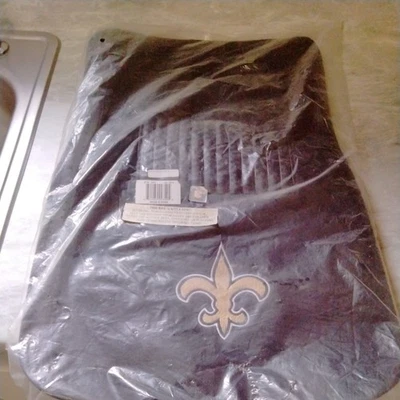 Alfombrilla Fanmats 25x17 alfombra alfombrilla delantera coche 2 piezas, NFL New Orleans Saints (caja abierta) Foto 1 de 4