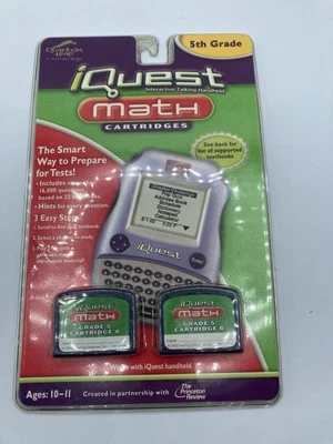 Leap Frog Quantum Leap iQuest 5th Grade Math Cartridges NEW IN PACKAGING NOS - Image 1 of 2