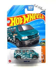 Dodge Van 2025 Hot Wheels Dollar General Exclusive (verde azulado) #248 - Imagen 1 de 2