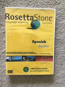 2008 Rosetta Stone Language Learning Success SPANISH V3 DVD Level 1-5 NEW/SEALED - Picture 1 of 10