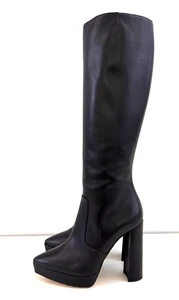 Stivali Pollini tacco alto PF55/120 VITELLO NERO misura 38,5 stivali pelle nero - Foto 1 di 11