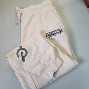Peloton Women’s L Large Lightweight Jogger Lounge Logo Peach Sweatpants - Picture 1 of 7