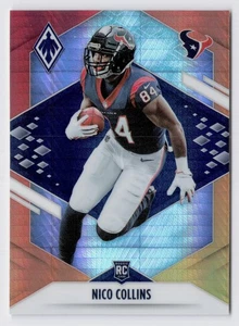 2021 Panini Phoenix Rookie Nico Collins #127 Fire Burst (RC) HOUSTON TEXANS - Picture 1 of 2