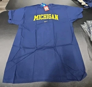 Michigan Wolverines - Camiseta Nike On-Field Apparel Azul XL Nueva EB18 - Imagen 1 de 3