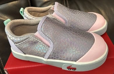 Zapatilla deportiva See Kai Run 9c niña pequeña Italia sin cordones cuero sirena iridiscente Foto 1 de 4