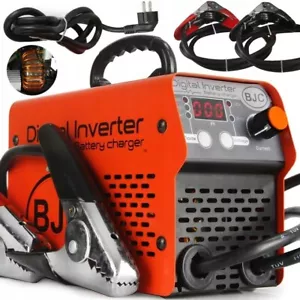 Autobatterieladegerät BC400 12/24V 40A gerät Starthilfe Booster 400A 50-500Ah - Bild 1 von 12