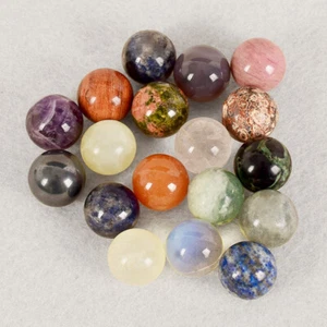 20mm Stone Healing Ball Rare Crystal Natural Reiki Magic Gemstone Sphere Quartz - Picture 1 of 35