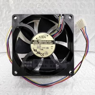 ADDA AD0812XB-A7BGP 8025 DC12V 0.55A 80*80*25MM 4-Pin PWM Cooling Fan - Image 1 of 2