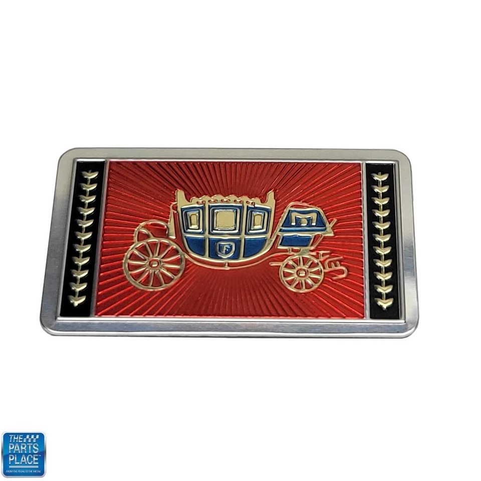 Oldsmobile Cutlass 442 GM 1965 emblema de cinturón de seguridad rojo de lujo Foto 1 de 1