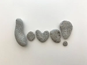 ¡AMOR en forma de letra natural! Rocas Playa Piedras Guijarro Arte Artesanía Palabra Bruja ❤️ EE. UU. - Imagen 1 de 13