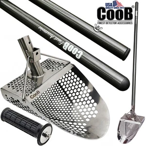 CooB Beach Sand Scoop Metal Detector Detecting Tool HEX-710 + Carbon Fiber Pole - Picture 1 of 16