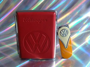 VW Volkswagen Samba Zigarettenetui mit Feuerzeug in orange neu ! - Bild 1 von 3