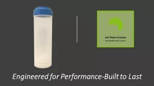 NEW RO/DI Empty Refillable Water Filter Cartridge (Clear Tube/Blue Cap) - Picture 1 of 2