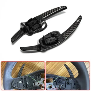 Carbon Steering Wheel Paddle Shifter For VW Tiguan 2009-2015 Polo 6R GTI 09-13 - Picture 1 of 9
