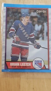 1989-90 O-Pee-Chee - #136 Brian Leetch (RC) - Picture 1 of 4