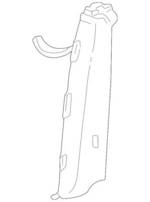 Panel de moldura delantero derecho genuino Ford Mercury Monterey 2004-2007 3F2Z-1724356-AAA Foto 1 de 2