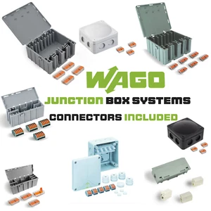WAGOBOX JUNCTION BOX CABLE WAGO CONNECTORS HOUSING ENCLOSURE LARGE SMALL - Picture 1 of 30