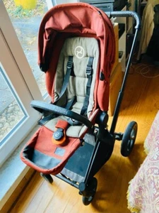 Kinderwagen Cybex Priam, Farbe rot, Babywanne nicht benutzt, Buggy in einem sehr - Bild 1 von 3