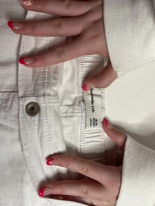 Abercrombie Girls White Jean Skort 13/14 - Picture 1 of 3