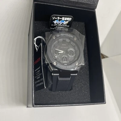 CASIO G-Shock  G-Steel Black Atomic Radio Men Watch New with Box GST-W300G-1A1JF - Image 1 of 4