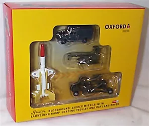 Raf Land rover Bloodhound Guided Missile & Trolley 1:76 Scale Oxford 76SET65 - Picture 1 of 2