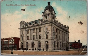 Postcard Moose Jaw Saskatchewan 1916 Post Office to Manfred North Dakota *as is* - Picture 1 of 2