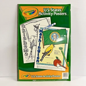 United States Activity Posters 13.5" x 19.5" Crayola Vintage Coloring U.S. 2007 - Picture 1 of 10