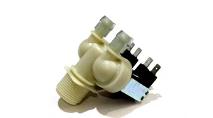 GENERIC DUAL TWIN INLET WATER SOLENOID VALVE DUAL OUT 180DEG 14MM V024 WV024 - Bild 1 von 1