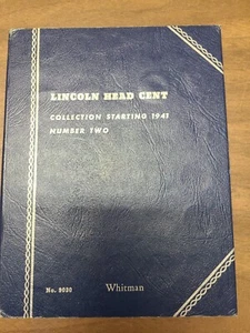 Lincoln Head Cent Book Number 2 Collection starting 1941 fairly full - Picture 1 of 10