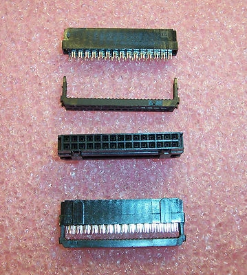 QTY (9) 30 POSITION NOVO IDC RIBBON CABLE RECEPTACLES 2.54mm 746292-7 AMP - Image 1 of 2
