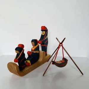 Old Ostheimer vintage lapland sled family - Picture 1 of 9