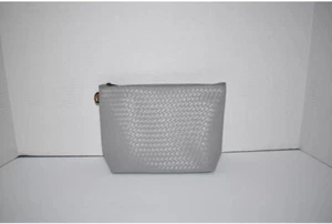 THIRTY ONE TAPERED POUCH WHISPER GREY BASKET WEAVE NEU - Bild 1 von 2