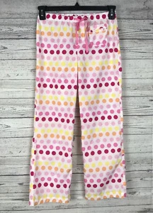 Justice Girls Multicolor Polka Dot Sleep Pants Size 12 Elastic Drawstring Waist - Picture 1 of 8