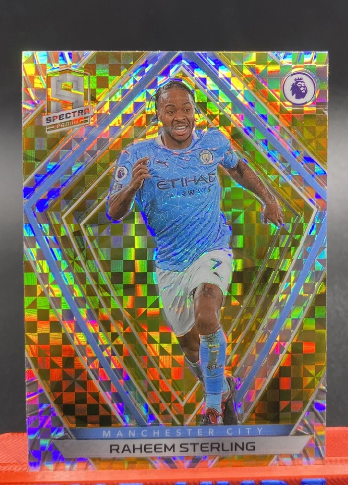 RAHEEM STERLING Spectra Gold Power 2020-21 Panini Chronicles SSP #5 Manchester - Image 1 of 2