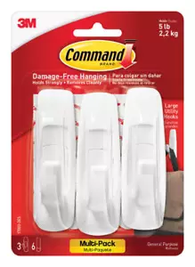 3M Command White Utility Hooks - Picture 1 of 1