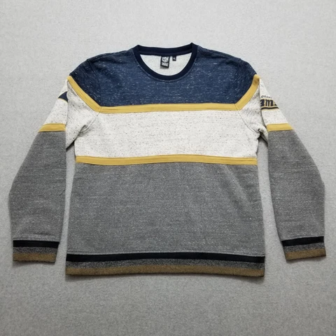Los Angeles Rams Sweatshirt Mens XL Gray Blue Long Sleeve Pullover Crew Neck NFL Cover