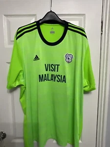 Adidas Cardiff City FC 2017/18 Away Fußballtrikot: Herren Größe 3XL - Grün - Bild 1 von 12