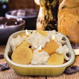 Cafe Delights Banana Pudding Scented Soy Wax Candle - Picture 1 of 7