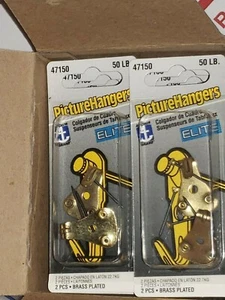 Anchor Elite 50 Pfund Messing versilbert Bilderaufhänger Haken 20er Pack - Bild 1 von 4