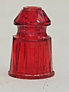 POSTS PINBALL PLAYFIELD PLASTIC RED FACETED JEWLED TRANSPARENT POST 1" - Picture 1 of 4