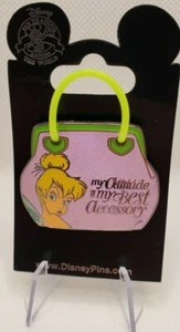 TINKER BELL - MY ATTITUDE IS MY BEST ACCESSORY DISNEY PIN 2014 - Picture 1 of 2