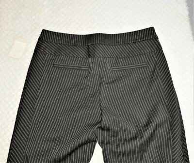 TAMANHO L NOVO por "TWENTY ONE" CALÇA FEMININA CINZA CARVÃO, LISTRA, PUNHO LARGO - Imagem 1 de 4