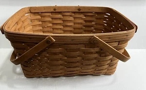 "Cesta de recolección Longaberger sin forro 16"" X11"" usada" - Imagen 1 de 14