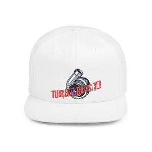 Herren Mütze Turbo Diesel Flat Bill Snapback Cap - Stylische Mütze für Auto-Enthusiasten - Bild 1 von 16