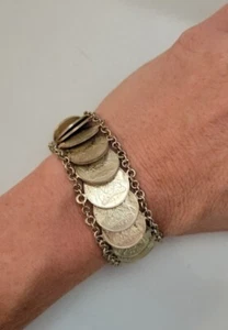 Vintage Coin Bracelet Trinidad And Tobago 1972 - Picture 1 of 6